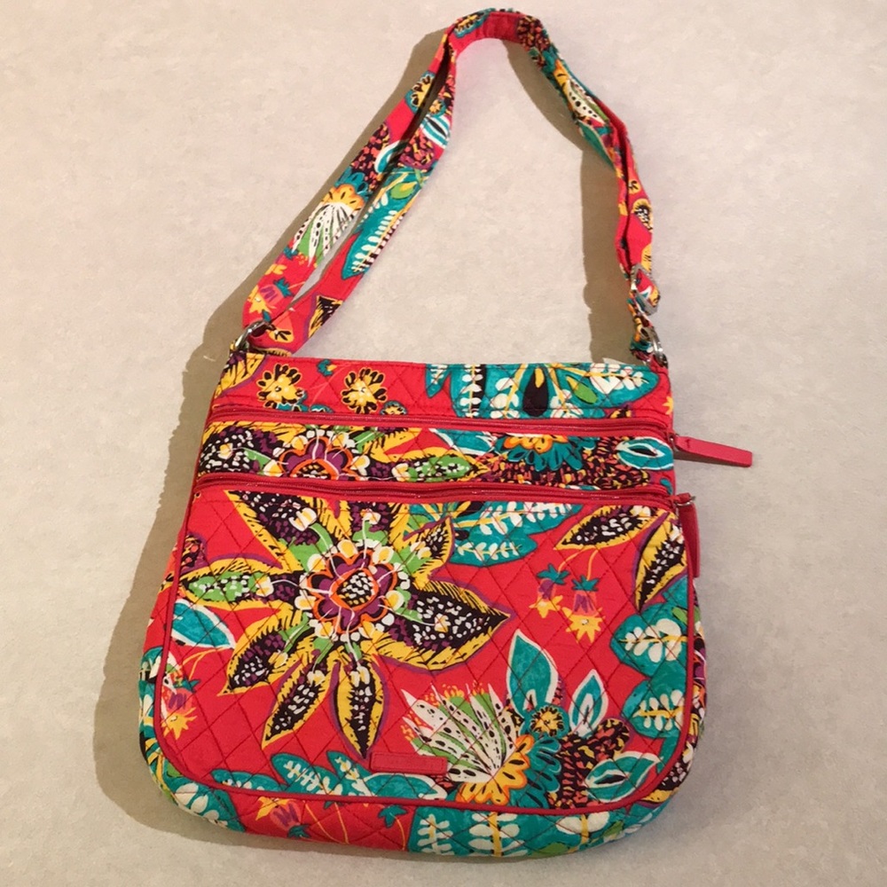 Vera Bradley Triple Zip Hipster Crossbody Bag